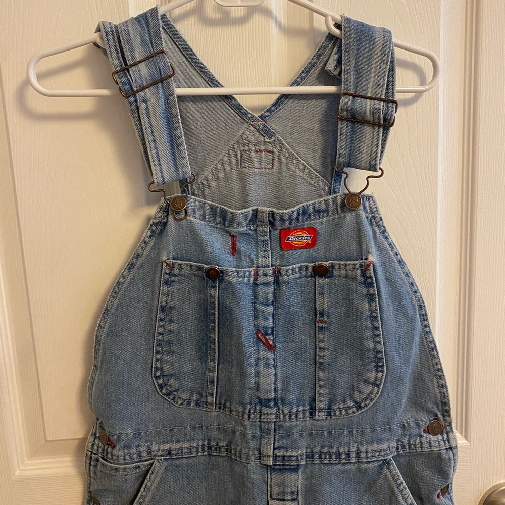 Vintage denim overalls